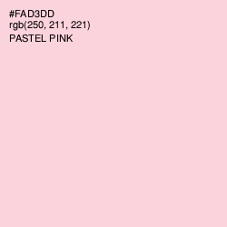 #FAD3DD - Pastel Pink Color Image